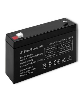 QOLTEC AKUMULATOR AGM 6V, 7.2 AH