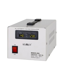 Automatyczny stabilizator napięcia KEMOT MSER-500 (500 VA, serwomotor)