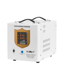 Zasilacz awaryjny KEMOT PROsinus-2600/24 przetwornica z czystym przebiegiem sinusoidalnym i funkcją ładowania 24V 230V