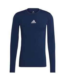 Koszulka męska adidas Compression Long Sleeve Tee granatowa GU7338 S