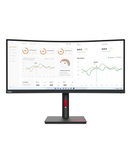 Lenovo ThinkVision T34w-30 LED display 86,4 cm (34") 3440 x 1440 px Wide Quad HD Czarny