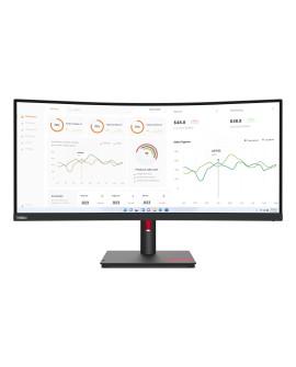 Lenovo ThinkVision T34w-30 LED display 86,4 cm (34") 3440 x 1440 px Wide Quad HD Czarny