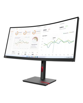 Lenovo ThinkVision T34w-30 LED display 86,4 cm (34") 3440 x 1440 px Wide Quad HD Czarny