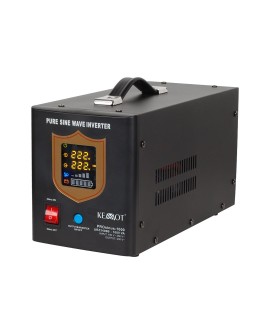 Zasilacz awaryjny KEMOT PROsinus-1000 przetwornica z czystym przebiegiem sinusoidalnym i funkcją ładowania 12V 230V 1000VA/700W