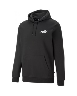 Bluza męska Puma ESS+ 2 Col Small Logo Hoodie FL czarna 674471 61
