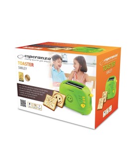 Toster Esperanza SMILEY EKT003 (750W kolor zielony)