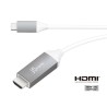 Adapter j5create USB-C to 4K HDMI Cable (USB-C m - 4K HDMI m 1,8m kolor biało srebrny) JCC153G-N