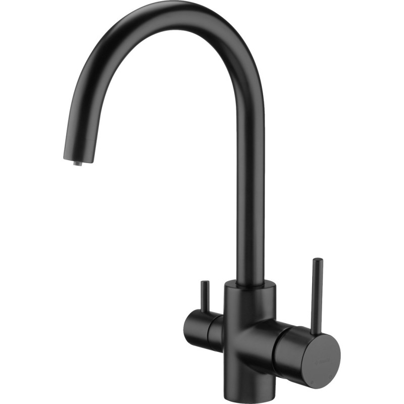 Bateria zlewozmywakowa Deante Nero do wody filtrowanej czarna BCH_N64M