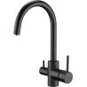 Bateria zlewozmywakowa Deante Nero do wody filtrowanej czarna BCH_N64M