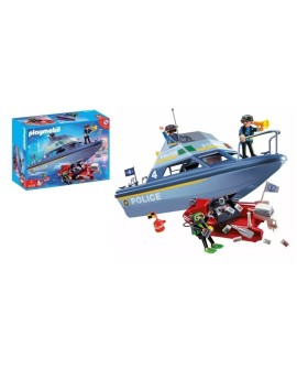 PLAYMOBIL 71394 Łódź policyjna z silnikiem
