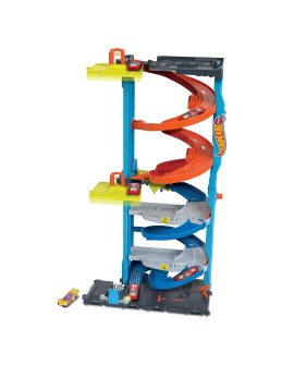 Hot Wheels City Wyścigowa wieża z transformacją Zestaw HKX43