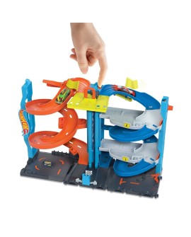 Hot Wheels City Wyścigowa wieża z transformacją Zestaw HKX43