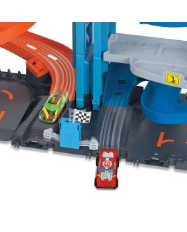 Hot Wheels City Wyścigowa wieża z transformacją Zestaw HKX43