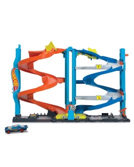 Hot Wheels City Wyścigowa wieża z transformacją Zestaw HKX43
