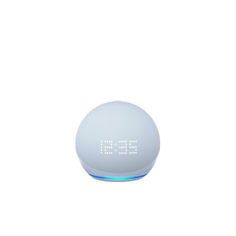 Amazon Echo Dot 5 z zegarem Cloud Blue