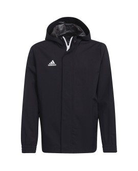 Kurtka dla dzieci adidas Entrada 22 All-Weather czarna IK4014