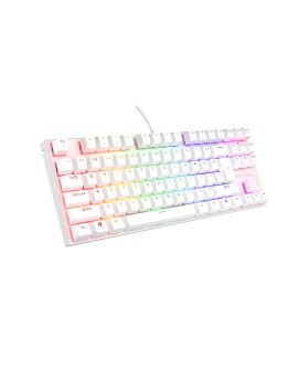 KLAWIATURA DLA GRACZY GENESIS THOR 303 TKL US BIAŁA RGB MECHANICZNA SILENT SWITCH HOT SWAP