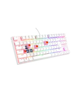 KLAWIATURA DLA GRACZY GENESIS THOR 303 TKL US BIAŁA RGB MECHANICZNA SILENT SWITCH HOT SWAP