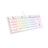 KLAWIATURA DLA GRACZY GENESIS THOR 303 TKL US BIAŁA RGB MECHANICZNA SILENT SWITCH HOT SWAP