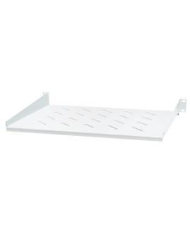 EmiterNet Półka stała 19", 1U, gł.350mm, mocowana z przodu, RAL7044 (szary)