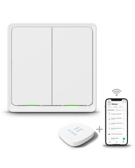 Włącznik podwójny TESLA TSL-SWI-ZIGBEE2 Smart Switch Dual ZigBee
