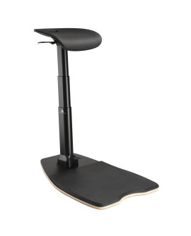 Ergonomiczne krzesło Maclean, regulacja wysokości, pochylone z matą przeciwzmęczeniową, 615-1180mm, MC-872