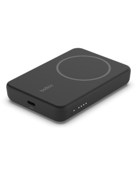 Powerbank bezprzewodowy Belkin BoostCharge Magnetic Wireless Power Bank 5K + Stand MagSafe Compatible 5000mAh 7,5W Black