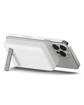 Powerbank bezprzewodowy Belkin BoostCharge Magnetic Wireless Power Bank 5K + Stand MagSafe Compatible 5000mAh 7,5W White