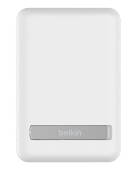 Powerbank bezprzewodowy Belkin BoostCharge Magnetic Wireless Power Bank 5K + Stand MagSafe Compatible 5000mAh 7,5W White