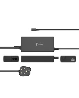 j5create JUP2290C adapter zasilający/ inwentor Wewnętrzna 100 W Czarny