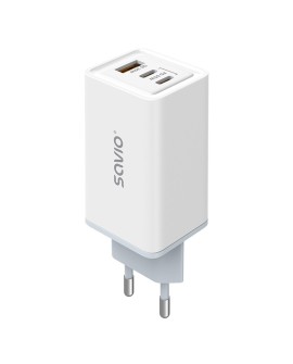 SAVIO ŁADOWARKA SIECIOWA GAN 65W BIAŁA LA-07