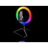 TRACER LAMPA PIERŚCIENIOWA RING RGB 26CM MINI STATYW