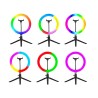 TRACER LAMPA PIERŚCIENIOWA RING RGB 26CM MINI STATYW