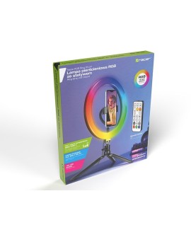 TRACER LAMPA PIERŚCIENIOWA RING RGB 26CM MINI STATYW