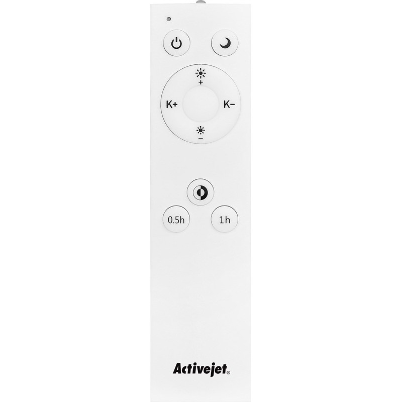 Nowoczesny plafon sufitowy LED Activejet FOCUS Czarny ściemnialny ze zdalnym sterowaniem na pilota