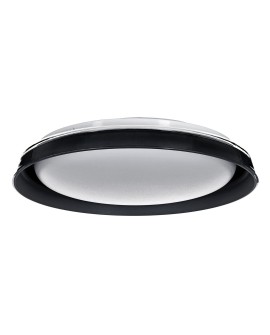 Nowoczesny plafon sufitowy LED Activejet FOCUS Czarny ściemnialny ze zdalnym sterowaniem na pilota