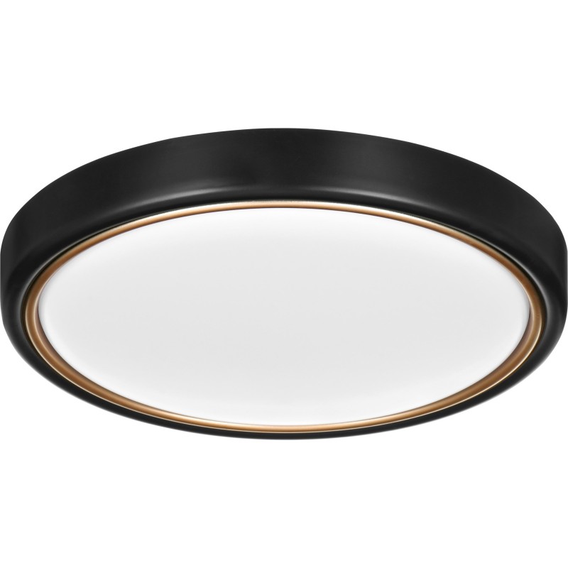 Nowoczesny plafon sufitowy LED Activejet VERDI B/G Czarno - Złoty 23W