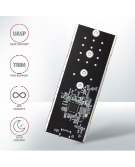 Axagon EM2-GTR Obudowa SSD Czarny M.2