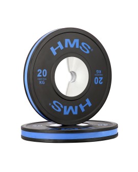 BTBR Set zestaw talerzy olimpijskich Bumper- 2x (10kg,15kg,20kg,25kg) HMS BTBR SET