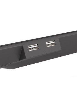 Podstawka chłodząca pod laptopa Genesis Oxid 450 RGB 15.6" z wentylatorem, podświetlenie, 2 USB