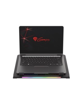 Podstawka chłodząca pod laptopa Genesis Oxid 450 RGB 15.6" z wentylatorem, podświetlenie, 2 USB