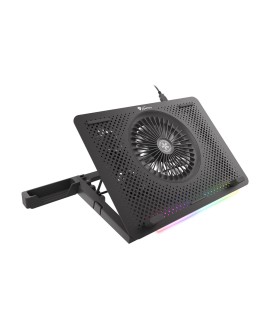 Podstawka chłodząca pod laptopa Genesis Oxid 450 RGB 15.6" z wentylatorem, podświetlenie, 2 USB