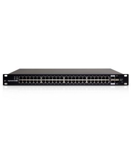 Ubiquiti ES-48-500W łącza sieciowe Zarządzany L2/L3 Gigabit Ethernet (10/100/1000) Obsługa PoE 1U Czarny