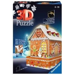 Puzzle 3D Budynki nocą:...