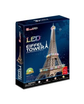CUBIC FUN LED 306-20507 PUZZLE 3D LED - WIEŻA EIFFLA