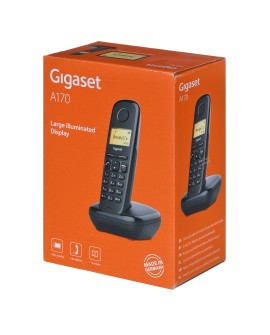 Gigaset Telefon bezprzewodowy A170 Black
