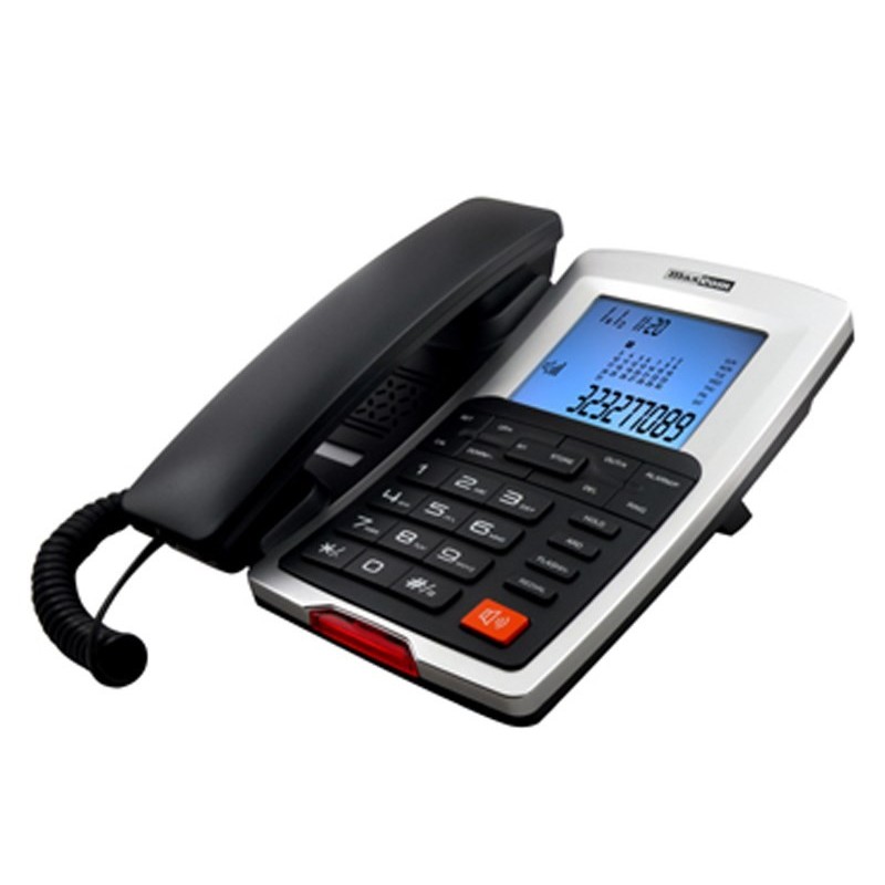 MaxCom KXT709 telefon Telefon analogowy Czarny, Biały Nazwa i identyfikacja dzwoniącego