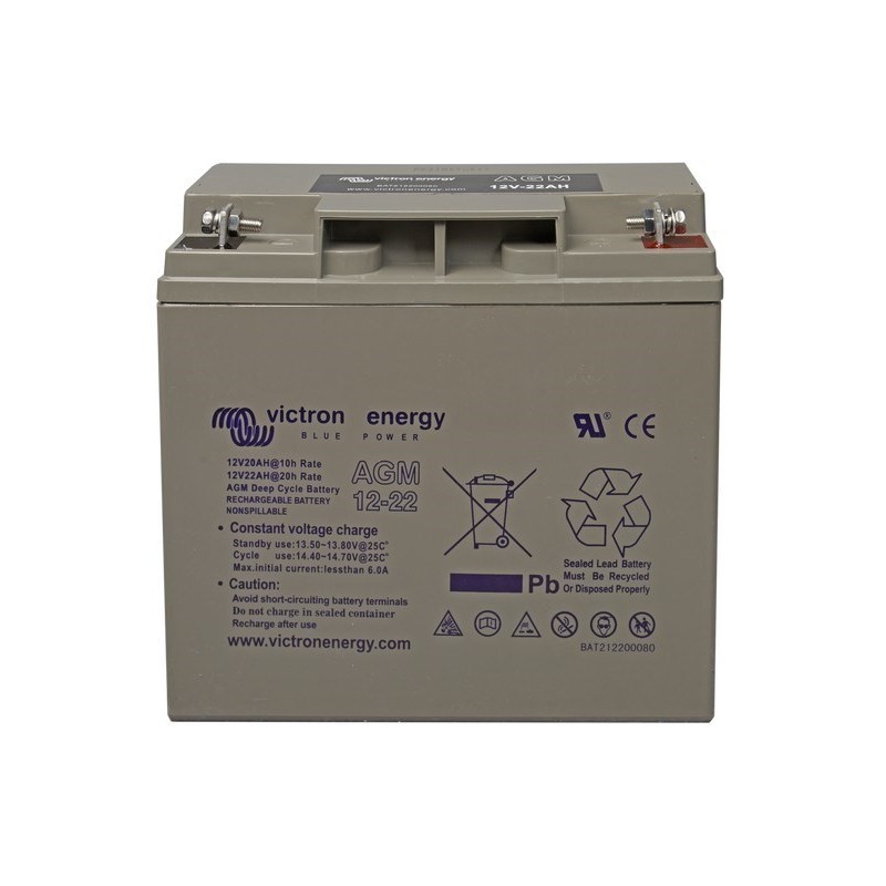 Victron Energy 12V/22Ah AGM Deep Cycle Batt.