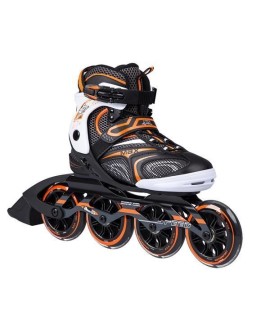 ŁYŻWOROLKI NILS EXTREME NA1060S CZARNO-POMARAŃCZOWE ROZM. 43