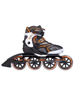 ŁYŻWOROLKI NILS EXTREME NA1060S CZARNO-POMARAŃCZOWE ROZM. 43